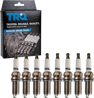 TRQ Spark Plug Set 8 Piece Iridium Compatible with 99-10 BMW 07 Chrysler 97-07 Dodge 98-07 Jeep 06-07 Mitsubishi 03-05 Porsche 02-04 Volkswagen