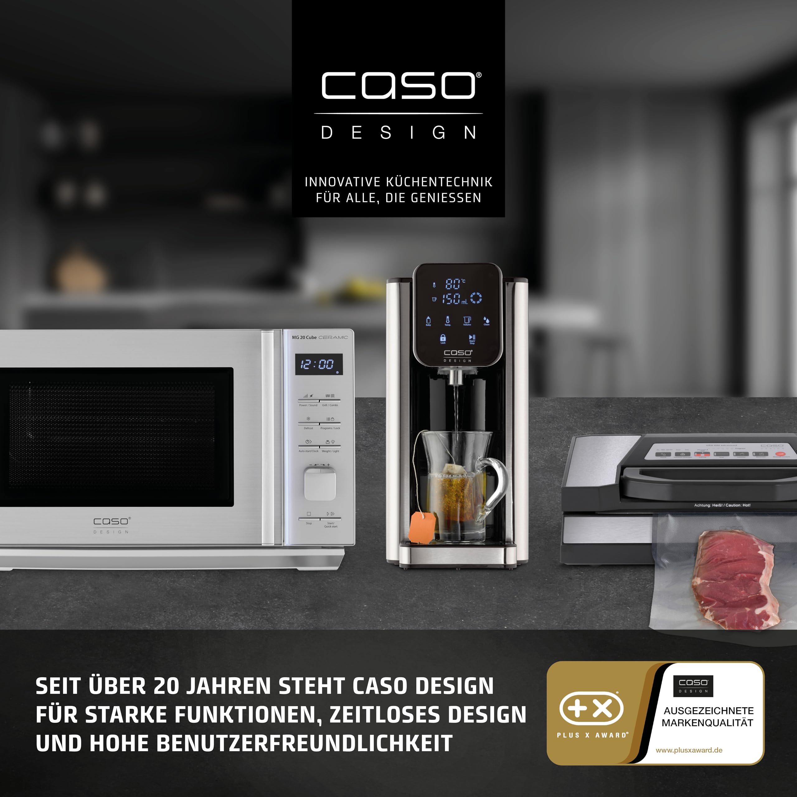Caso EspressoGourmet Crema - Siebträgermaschine, Espressomaschine, mit Milchaufschäumer, Espresso, Cappuccino, Siebträger aus Edelstahl, 20 bar ULKA-Pumpe, Kaffeemaschine Kaffeepulver, ESE Pads