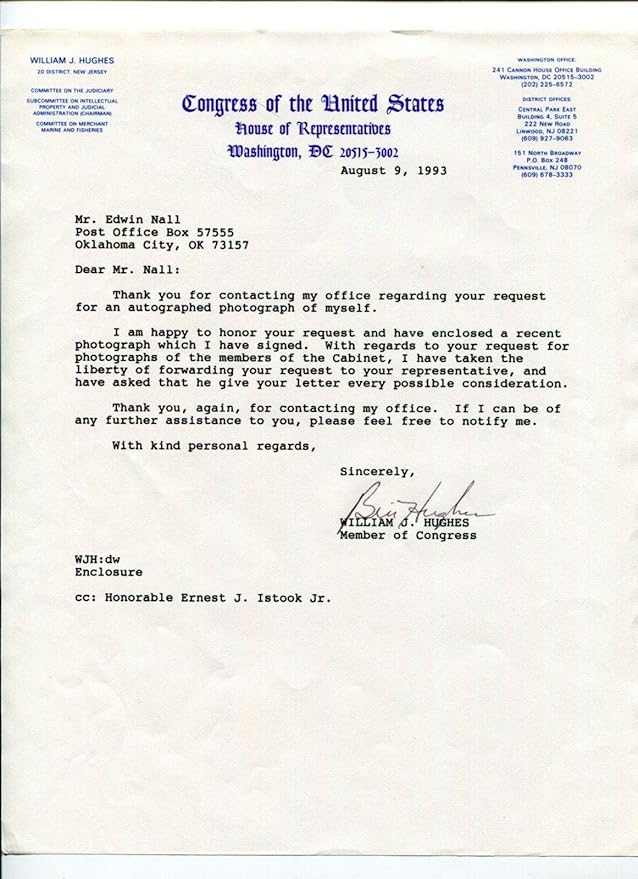 William J. Hughes New Jersey US Representative Congress ...