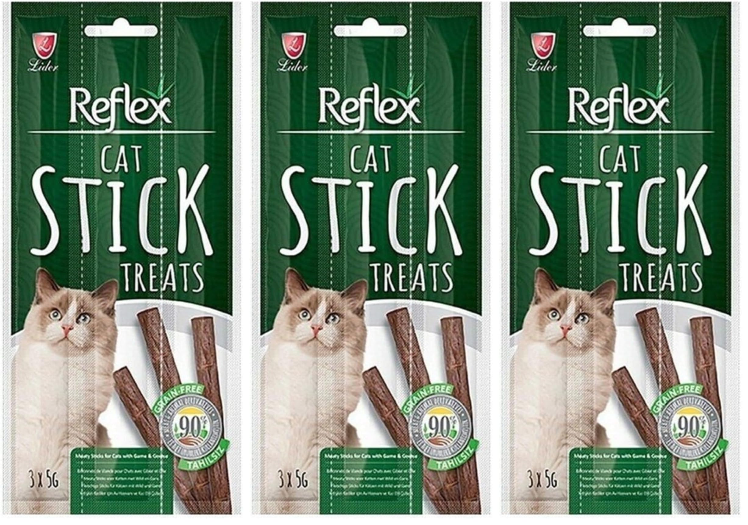 Kedi Ödül Stick Av Hayvanlı & Kaz 3 * 5 g (3 paketi)