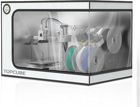 YOOPAI 3D Printer Enclosure for Bambu Lab A1 Mini Combo, Stainless Steel Frame with LED Light, Dust-Resistant Cover with Fire-Resistant Materials, Helps Reduce Noise & Drafts, 735 x 495 x 495 mm