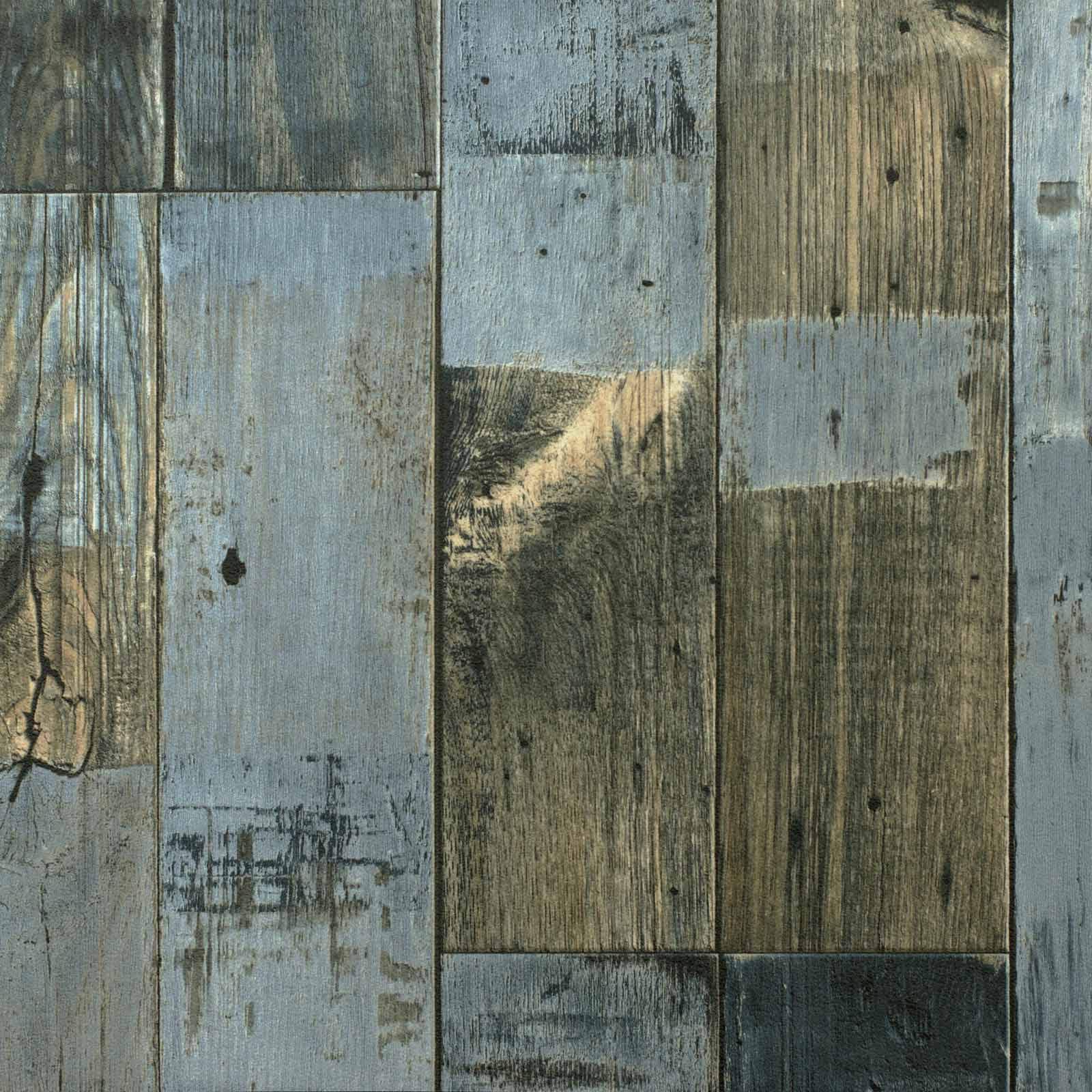 247Floors Distressed Wood Planks Wood Plank Effect Magic Vinyl Flooring 2.8Mm Realistic Foam Backed Slip Resistant Lino (3M X 3M / 9Ft 10" X 9Ft 10", )