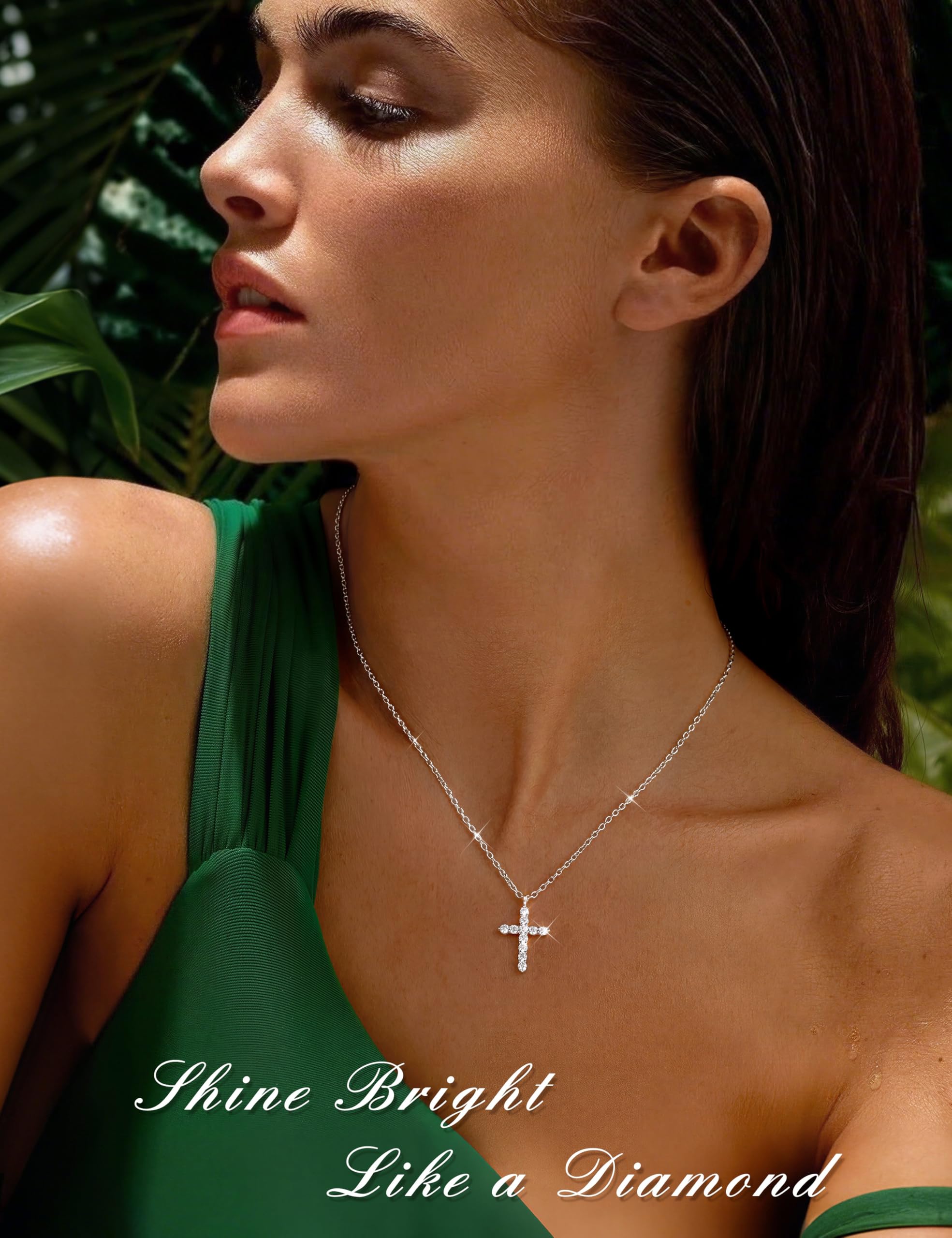 Morfetto 925 argento sterlina croce collane