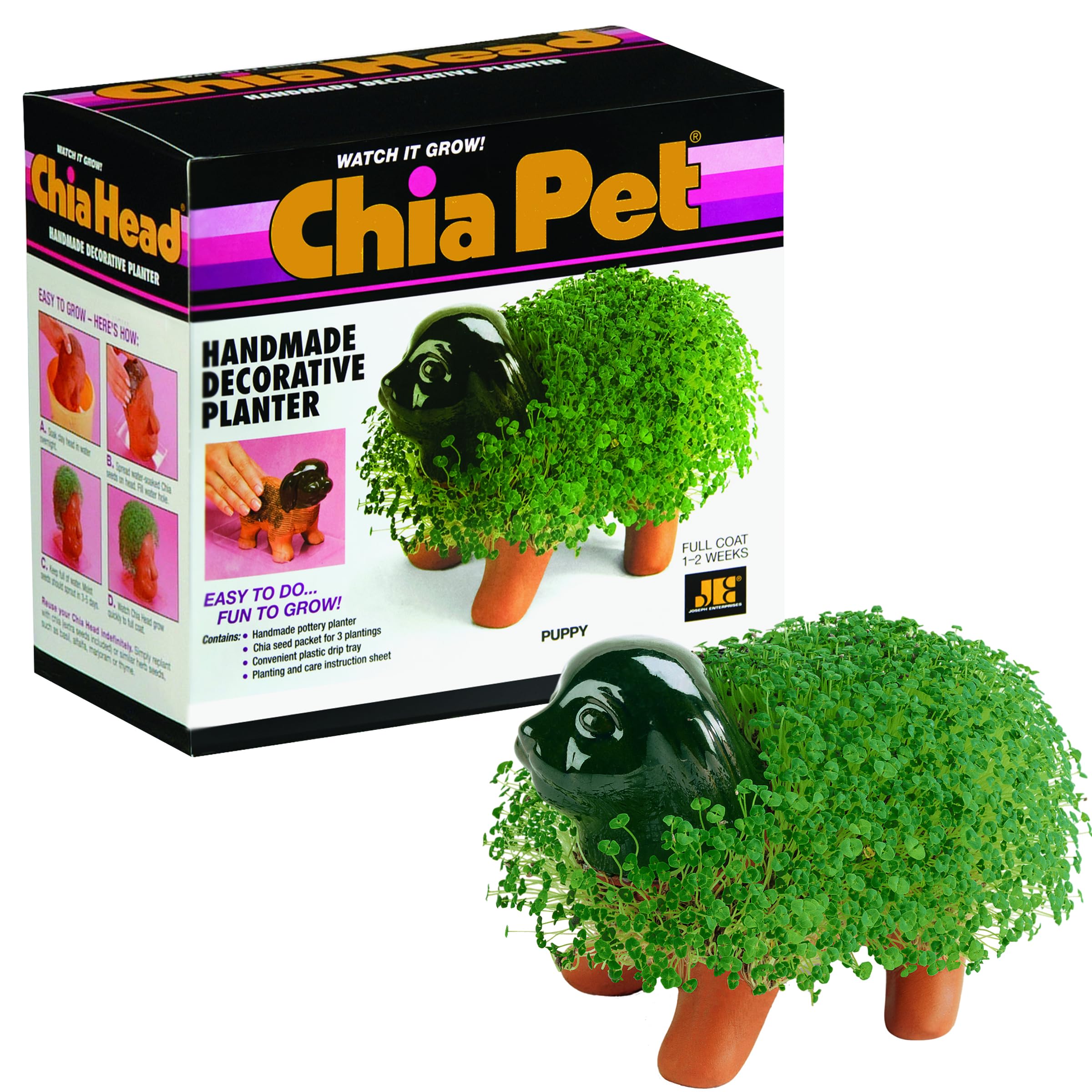 Chia Pet Handmade Decorative Planter, Puppy, 1 Kit