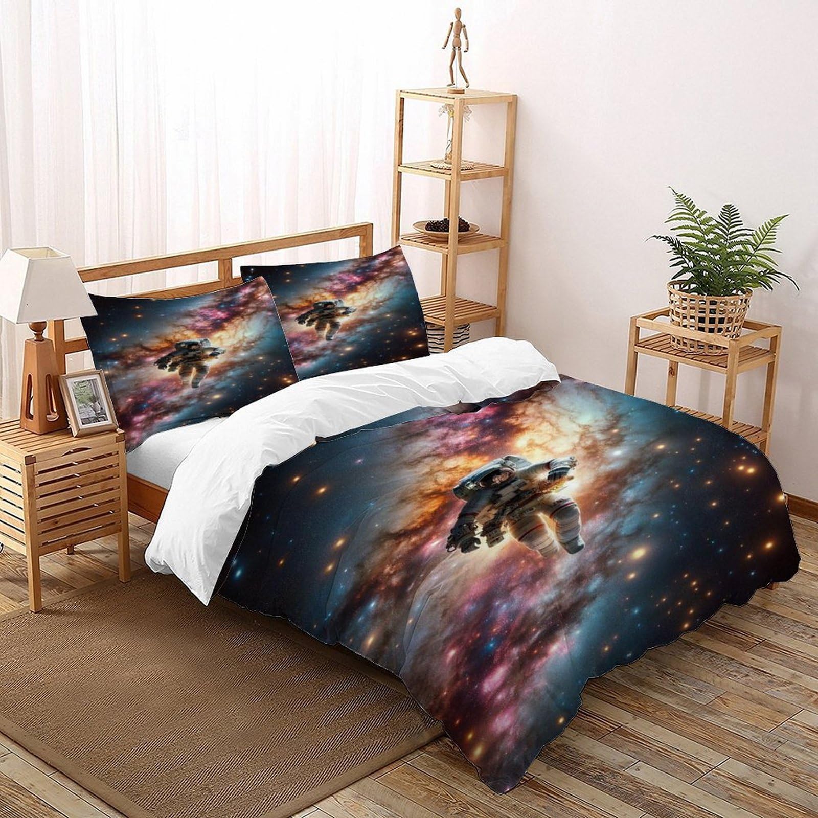 Housse de couette star du style galaxie pour illuminer vos nuits et décorer une chambre ado