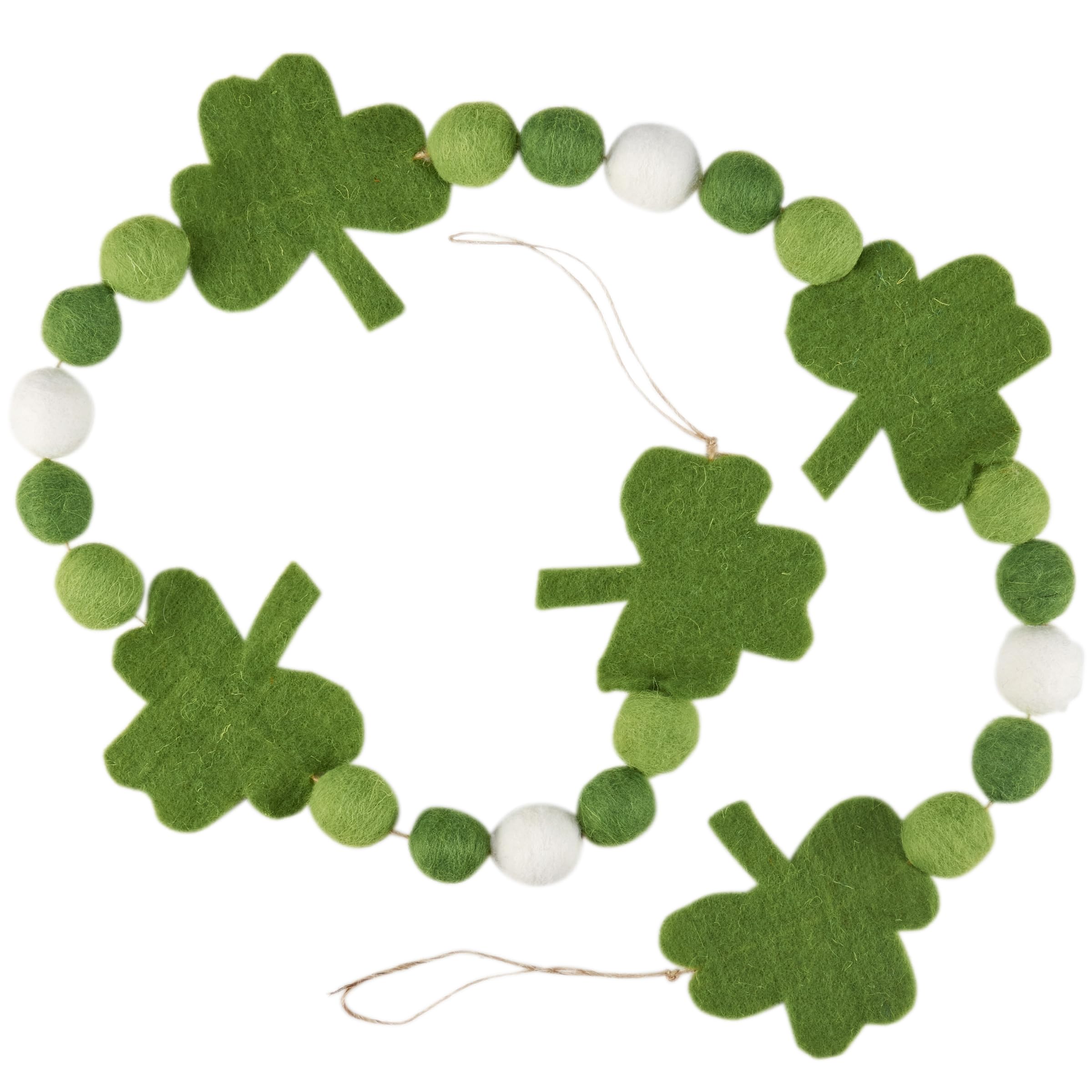 Guirlande de trèfles durable et flexible pour décoration murale festive