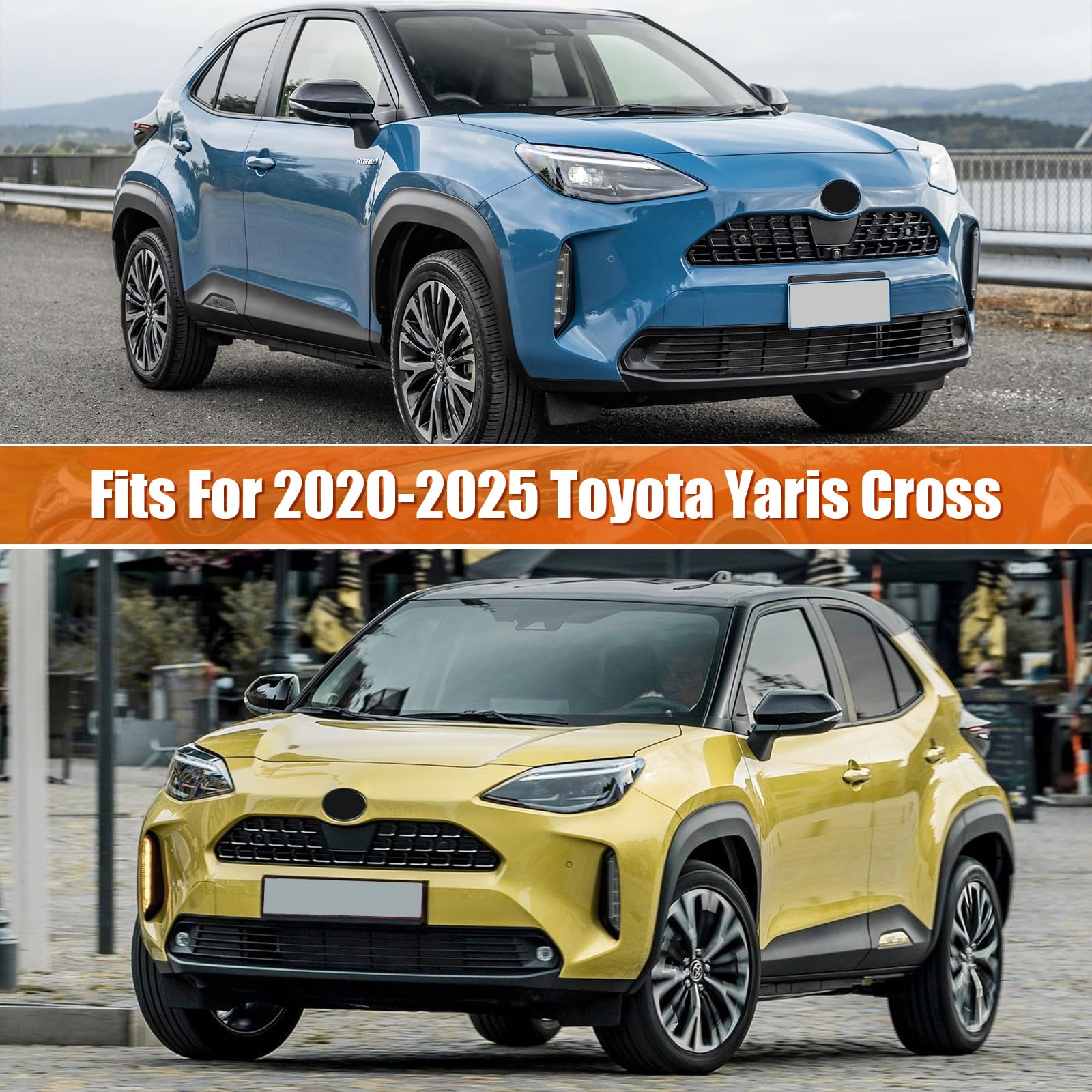 Telo Copriauto Impermeabile Compatibile con 2020-2024 Toyota Yaris Cross, Telo Copri Auto, Copertura Auto Per Esterno protezione da sole, neve, pioggia, polvere con cerniera e fasce antivento