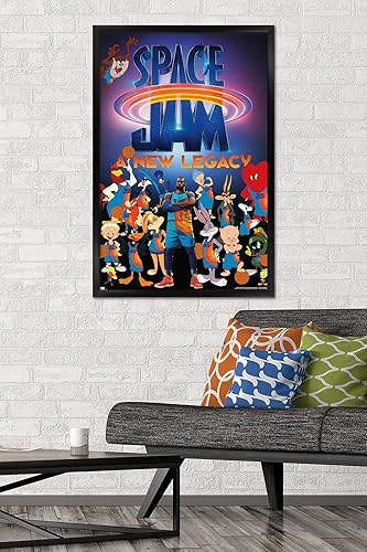 Miniatura 2 de Trends International Space Jam A New Legacy - Póster de pared de equipo, 22.375 x 34 pulgadas, versión enmarcada en negro