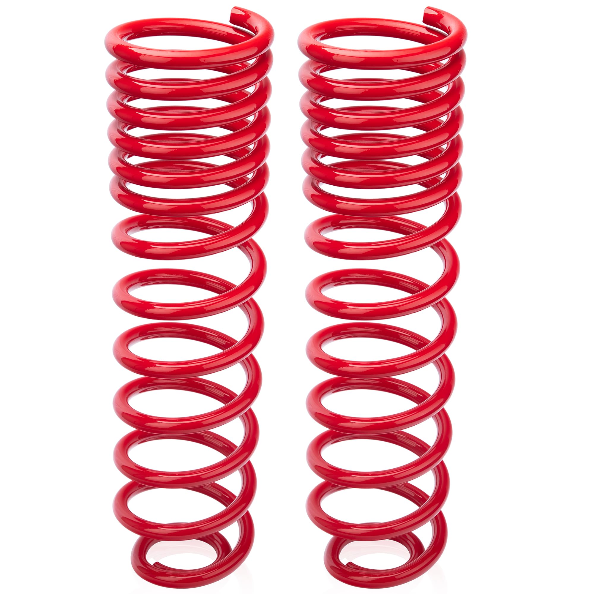 2PCS 1"-3.5" Lift Rear Heavy Duty Coil Springs for 2009-2018 Ram 1500 2WD 4WD with Extra 35% Load Capacity (Red)