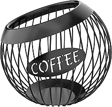 KUSOVILI Coffee Pod Holder, Large Capacity K Cup and Espresso Coffee Pod Organizer for Counter Coffee Bar, Metal Coffee Capsule Storage Basket