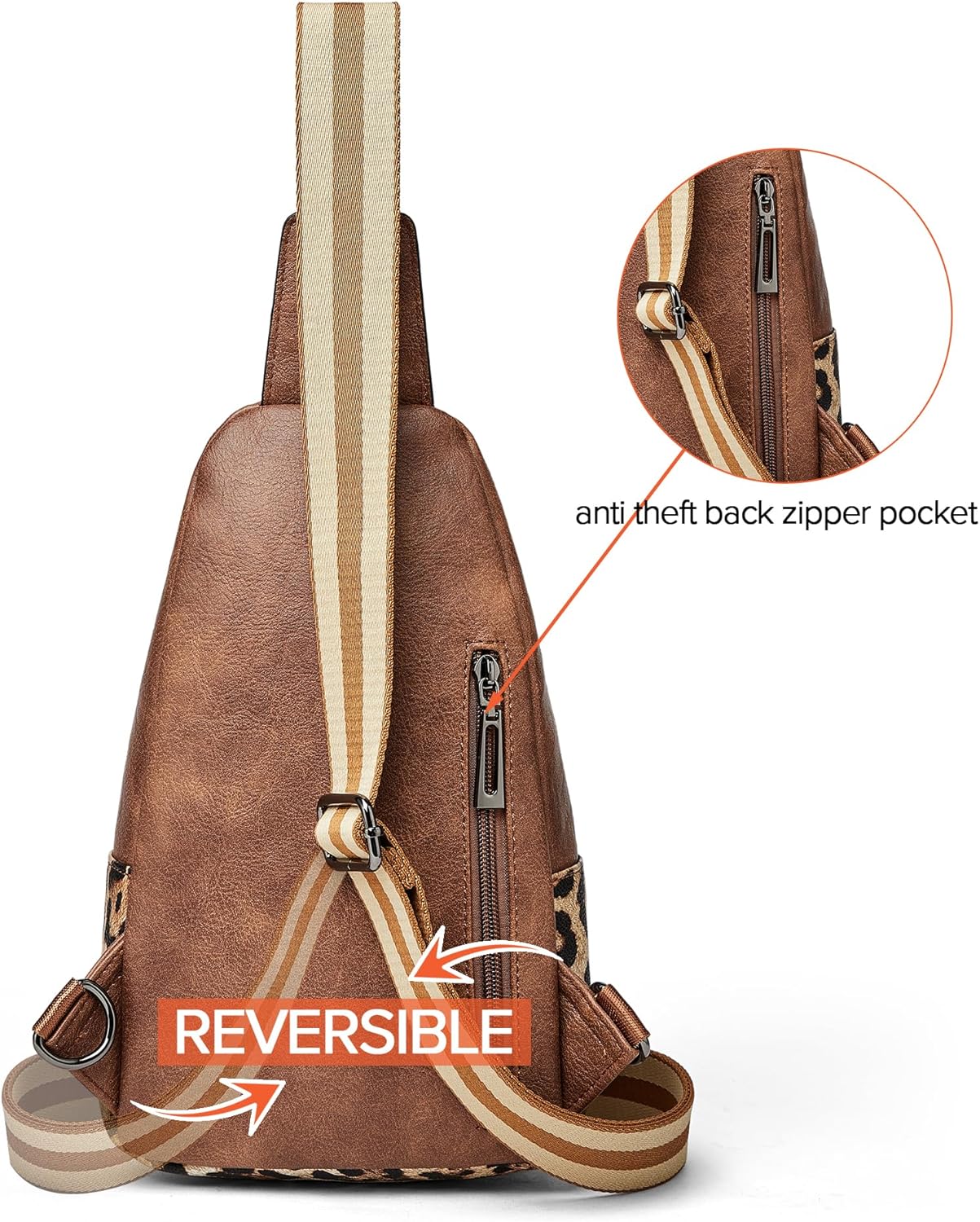 Sling Bag Crossbody Bags for Women Small Cross Body Bag Fanny Packs Chest Sling Purse for Daily Travel Leisure Sport - Image 7