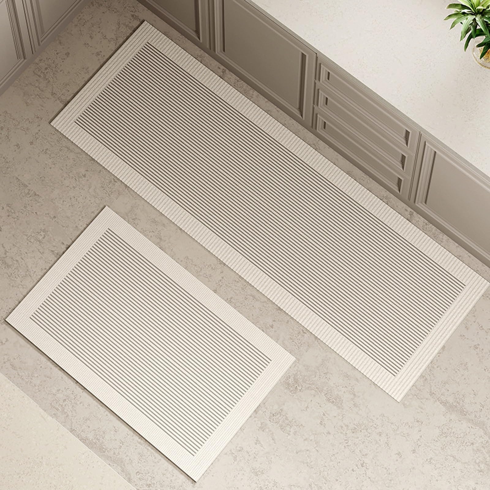 Alfombra cocina antifatiga acolchada con base antideslizante impermeable lavable de 50x80cm