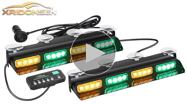 Amazon.com: XRIDONSEN Amber Green Emergency Dash Strobe