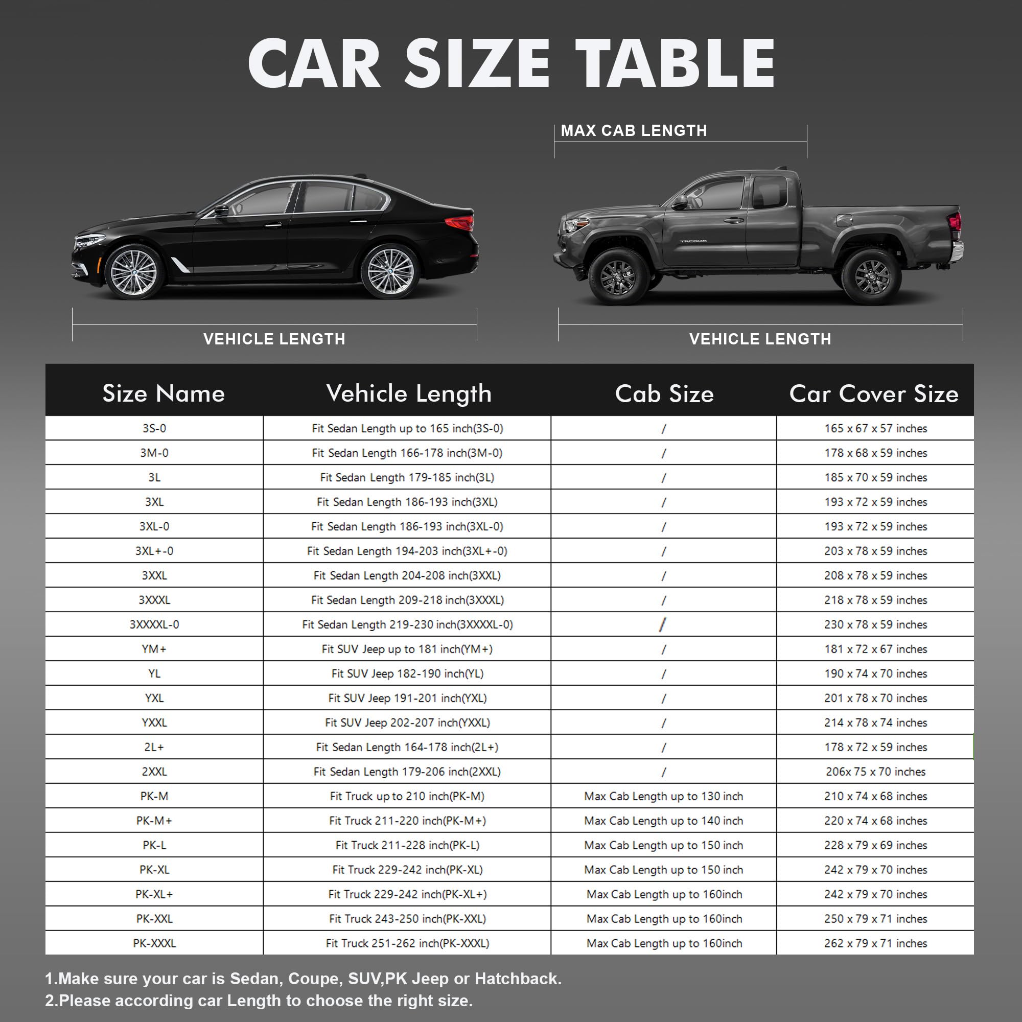Car Cover Waterproof All-Weather,Heavy-Duty Outdoor Full Exterior Automobiles Sedan/Coupe (Length 186-193 inch) with Windshield Sun Shade Universal Fit Ford Mustang,Chevy Camaro/Corvette etc — view 8