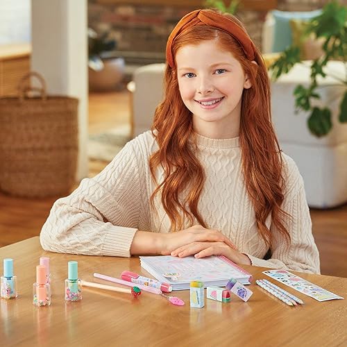 Miniatura 6 de Make It Real 3C4G Adventure Fun Juego de papelería - Juego de 15 piezas, resaltadores con forma de botellas de esmalte de uñas, bolígrafo de