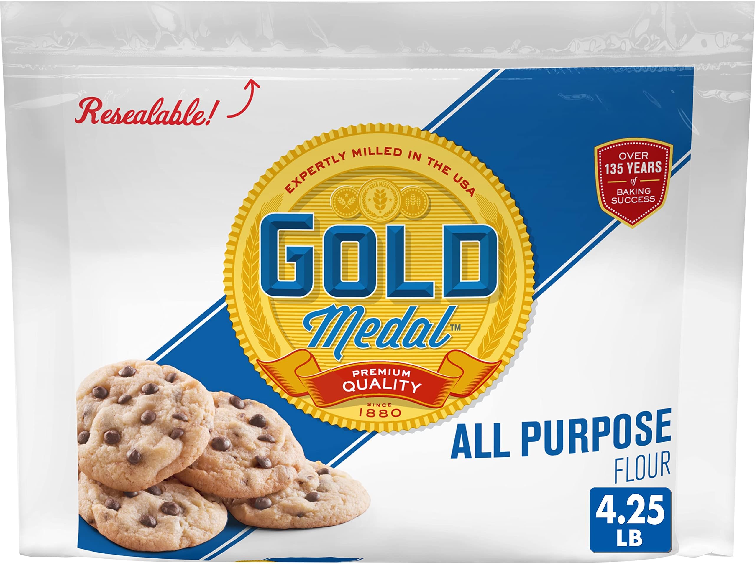 All Purpose Flour with Resealable Bag, 4.25 pounds