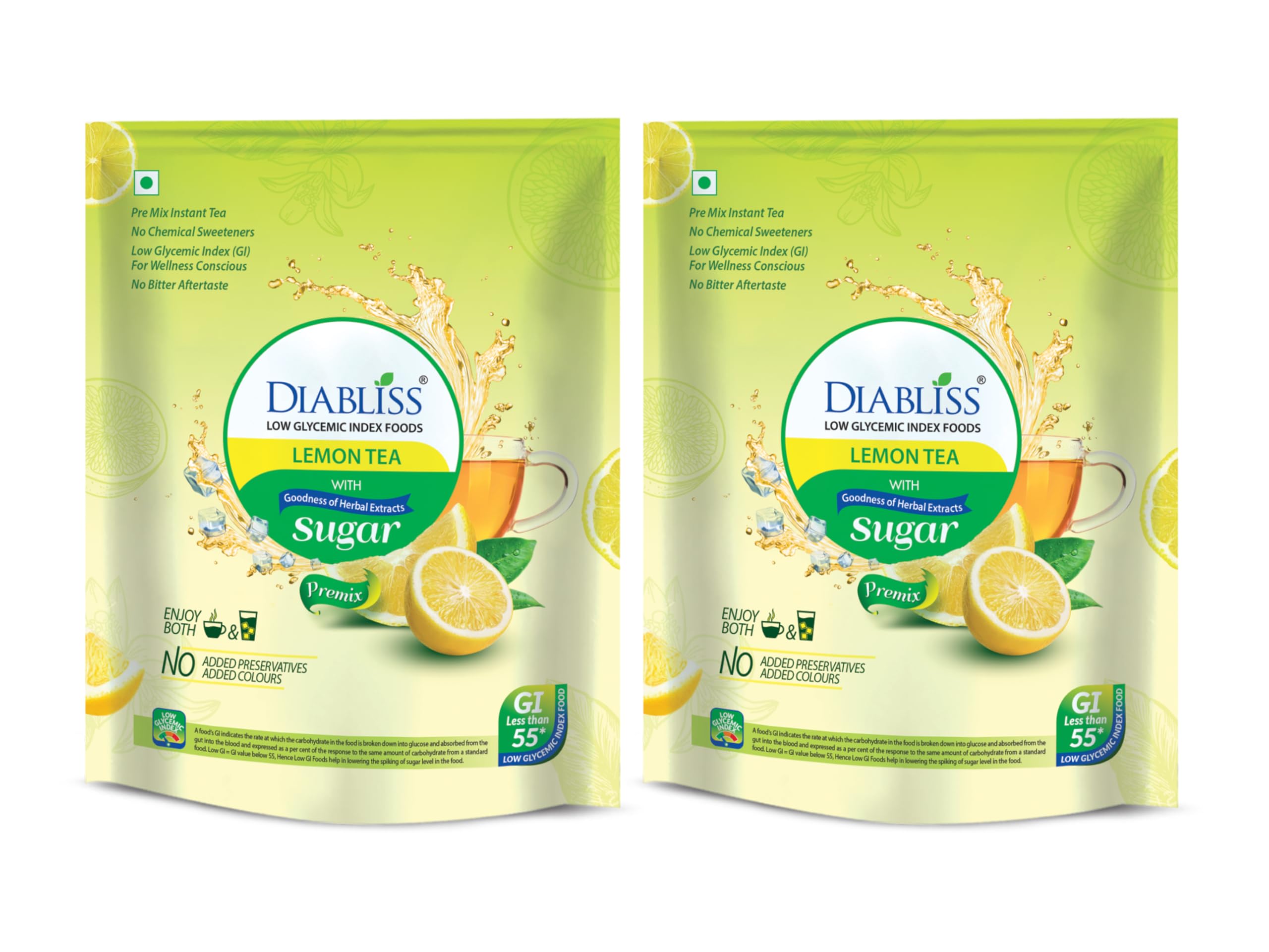DiaBliss Herbal Diabetic Friendly Lemon Tea 500g - Low Glycemic Food