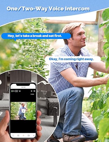 Miniatura 7 de MOES Cámara de seguridad solar celular 4G LTE, vigilancia inalámbrica de datos ilimitados 2K para exteriores, visión nocturna a color, detección de