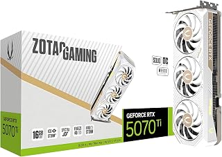 ZOTAC RTX 5070 Ti 16GB GDDR7 White OC - 4K Gaming & Creative Workstation
