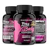 XtraBody Butt Enhancement and Breast Enlargement Supplement - Estrogen Enhancer - Increases Butt & Breast Size, Reduces Menstrual Symptoms & Provides an Extra Boost of Energy (1 Bottle=30 Capsules)