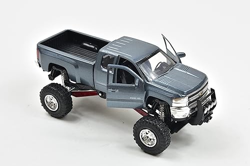 Miniatura 4 de Nuevo Ray Silverado 2500 HD Chevrolet fundido a presión con suspensión 132 54526 azul