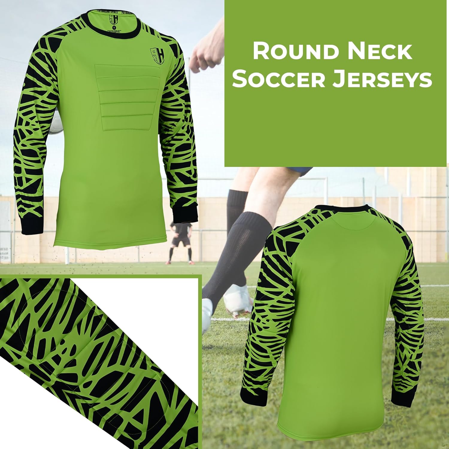 Soccer Goalie Jersey for kids, Adults, Goalkeeper Jersey Soccer Goalie Shirt