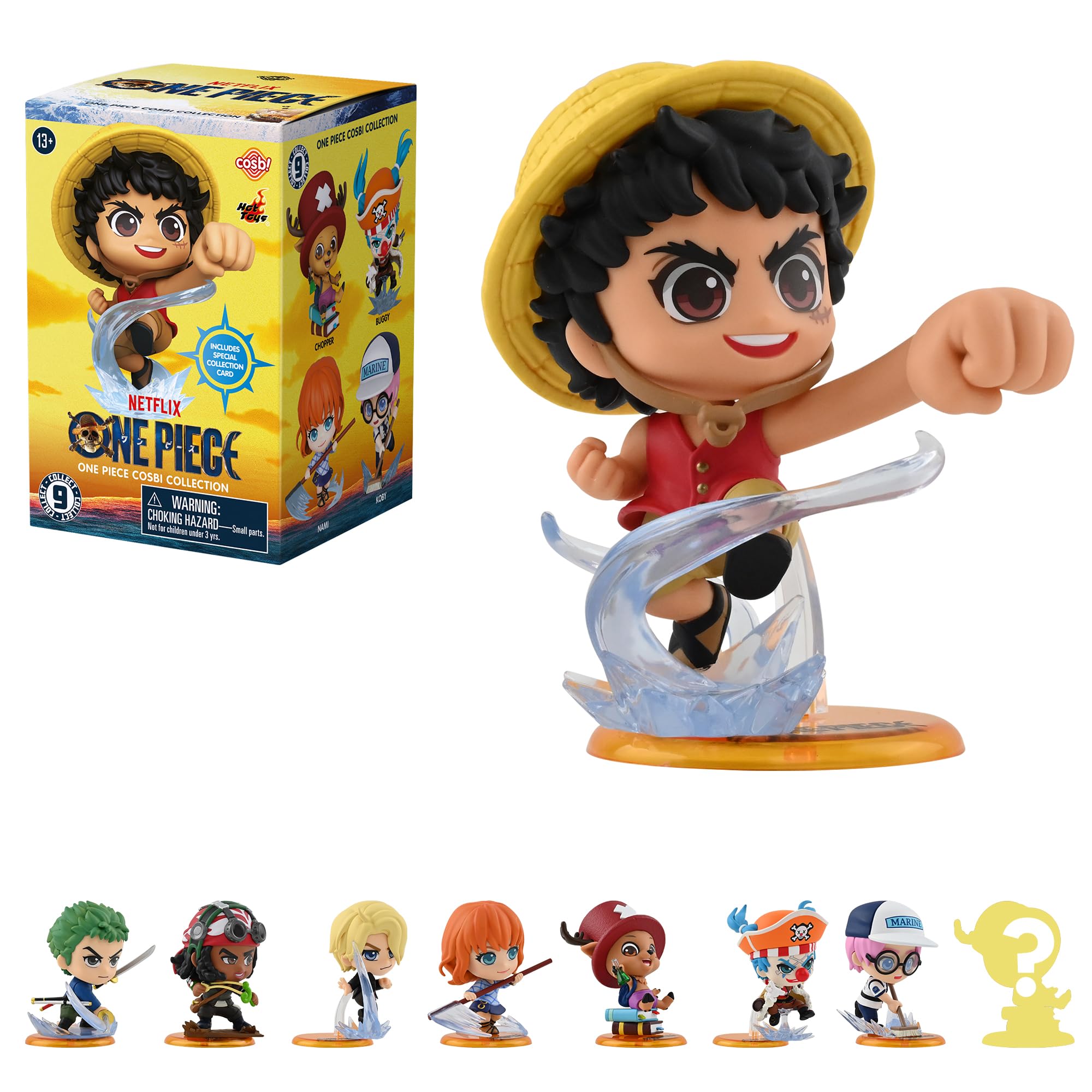 YuMe One Piece Cosbi Collection - Blind Box | Surprise Unboxing | Collectible Toy Mini Figure & Collection Card | Action-Ready Anime Poses | Great Gift for Fans & Collectors | Approx 5 cm x 10 cm