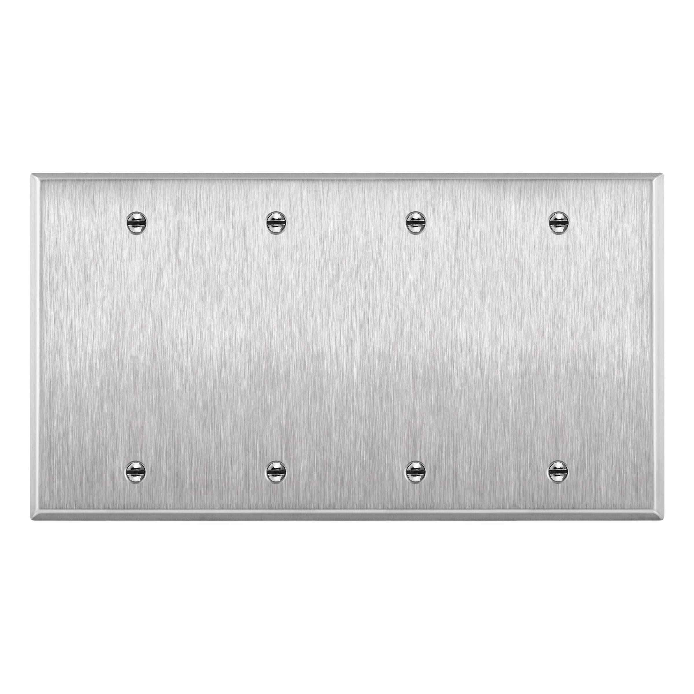 Stainless Steel Wall Plates - 10 Pack -24 Stainless Steel Wall Plates - 10 Pack -24