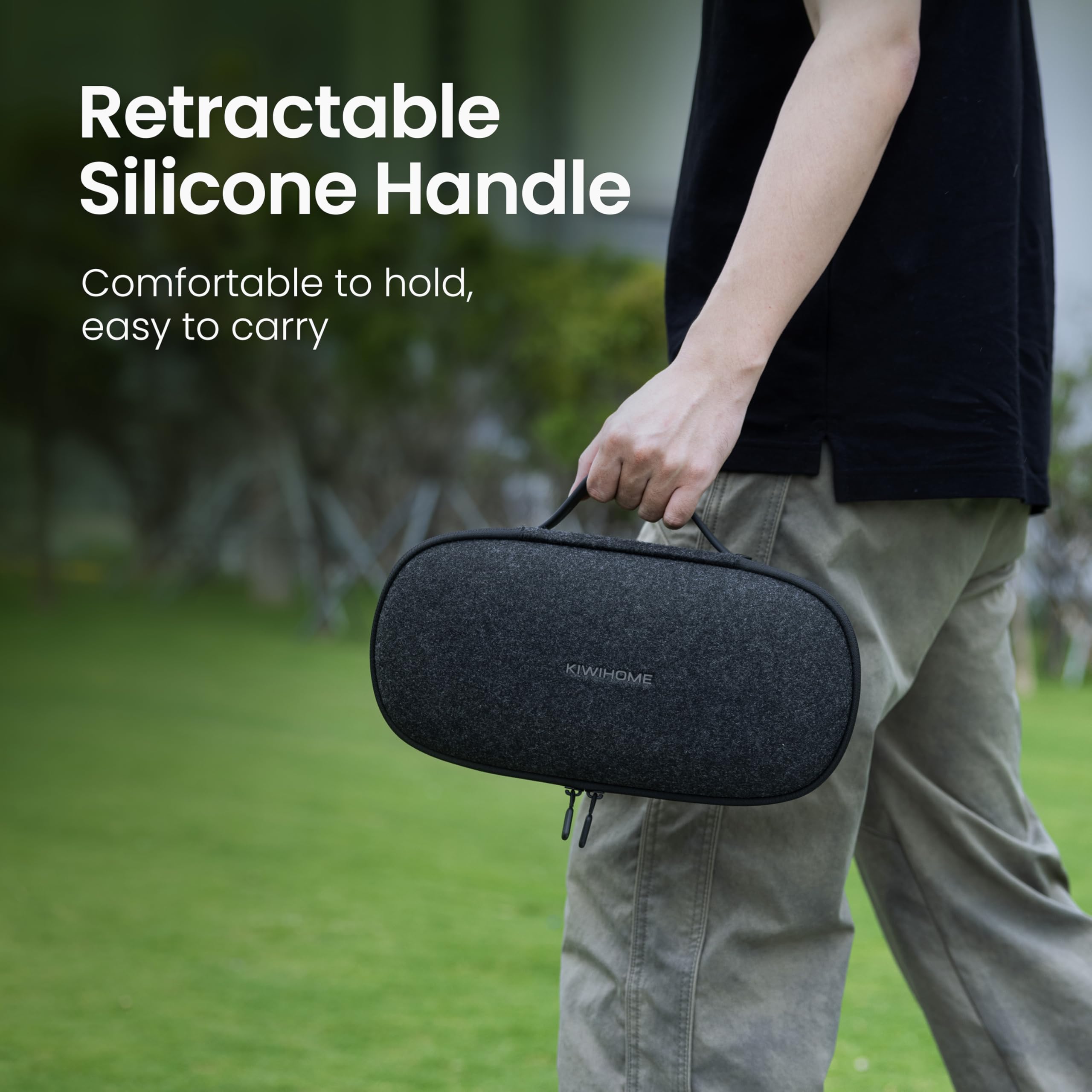 KIWIHOME Étui de Transport pour Lecteur à Distance PlayStation Portal, étui de Protection en Feutre Dur inodore, Sac à Main de Rangement Portable pour Moins de