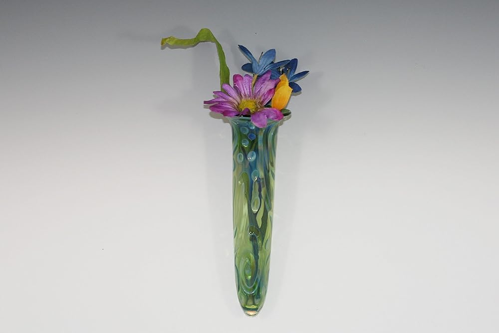 Hand Blown Glass Wall Vase Handmade Products