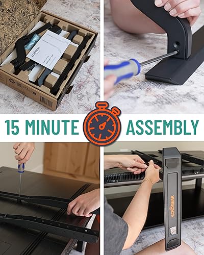 Miniatura 7 de ECHOGEAR Soporte de repuesto para TV para pantallas XL de 55 a 86 pulgadas, pies en ángulo que dan estabilidad universal al soporte de TV para