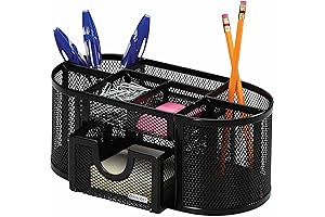 Rolodex® Mesh Oval Pencil Cup And Organizer