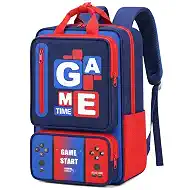 School Backpacks for Boys - Gamer Boys Backpack with Handles,Multifunctional Bookbag for Kids Teens Elementary Middle High School,17" Bookbag for Travel and Daily Use