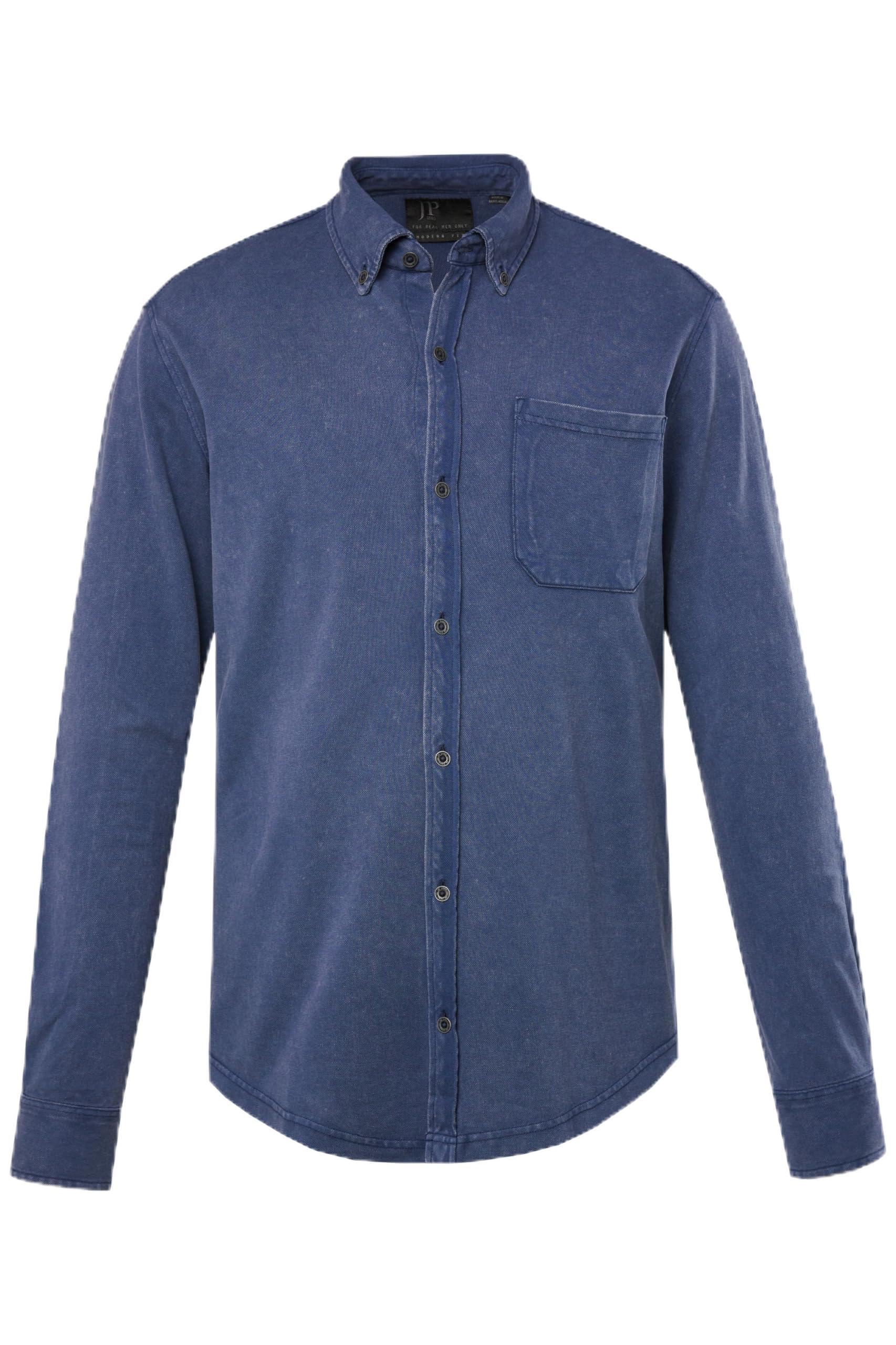 JP 1880 Herren große Größen Übergrößen Menswear L-8XL Hemd, Langarm, Piqué, Vintage-Look, Buttondown-Kragen, Modern Fit 828746