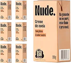 Nude Pack Creme de Aveia Culinário Vegano 200g - Caixa 6 Unidades