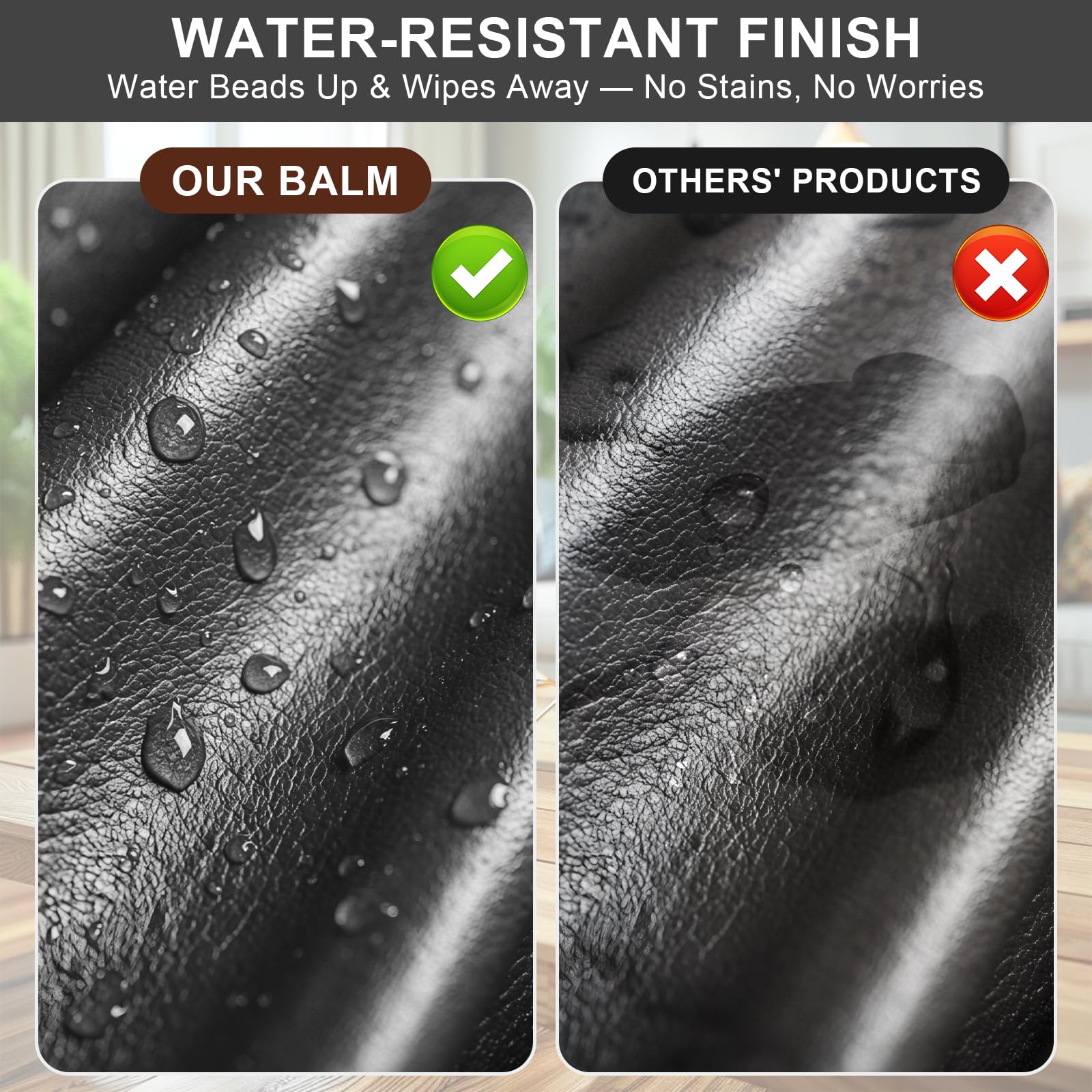 STARTSO WORLD Bálsamo de recoloración de cuero, kit de reparación de cuero gris oscuro para muebles, tinte de cuero, restaurador de color de cuero para sofás, pintura de sofá de cuero, repara,