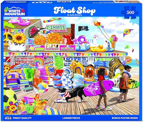 Miniatura 2 de White Mountain Puzzles - Float Shop - Rompecabezas de 500 piezas