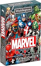 Waddingtons Number 1 Marvel Universe Playing Card Game, play with your favourite superheroes including Iron Man, Spider-Man and Captain America, gift and toy for boys, girls and adults Aged 6 plus
