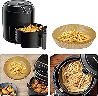 Vista 6 de Mini forros de freidora de aire para freidora de aire de 2 cuartos, 200 piezas de almohadillas de papel de pergamino para freidora de aire
