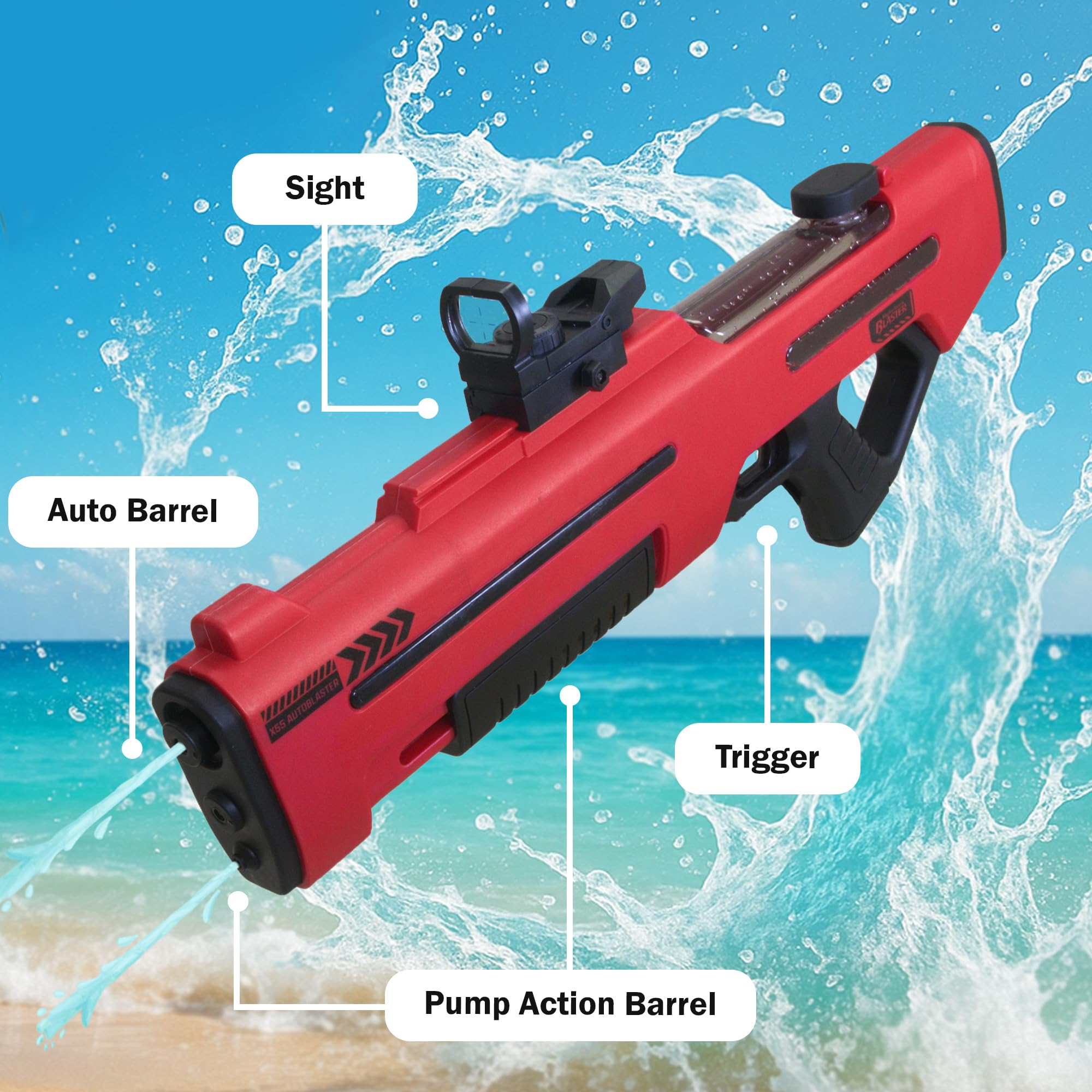 KandyToys Automatic Electric Water Gun, Multi-coloured - Image 5