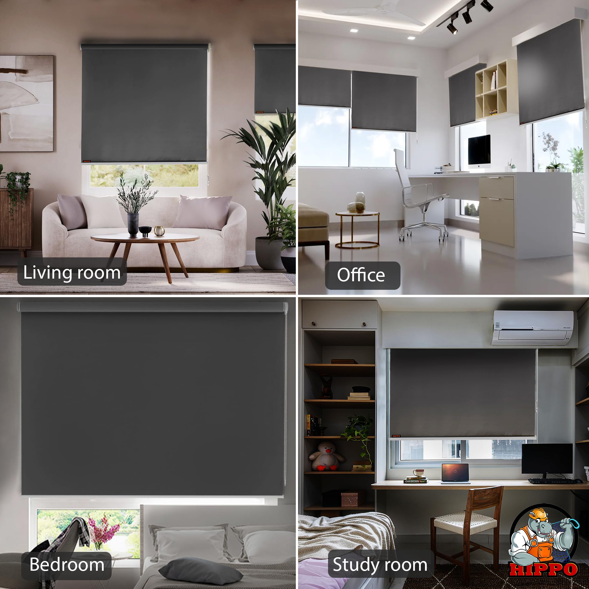 Blackout Roller Blinds - 100% Light Blockage -9 Blackout Roller Blinds - 100% Light Blockage -9
