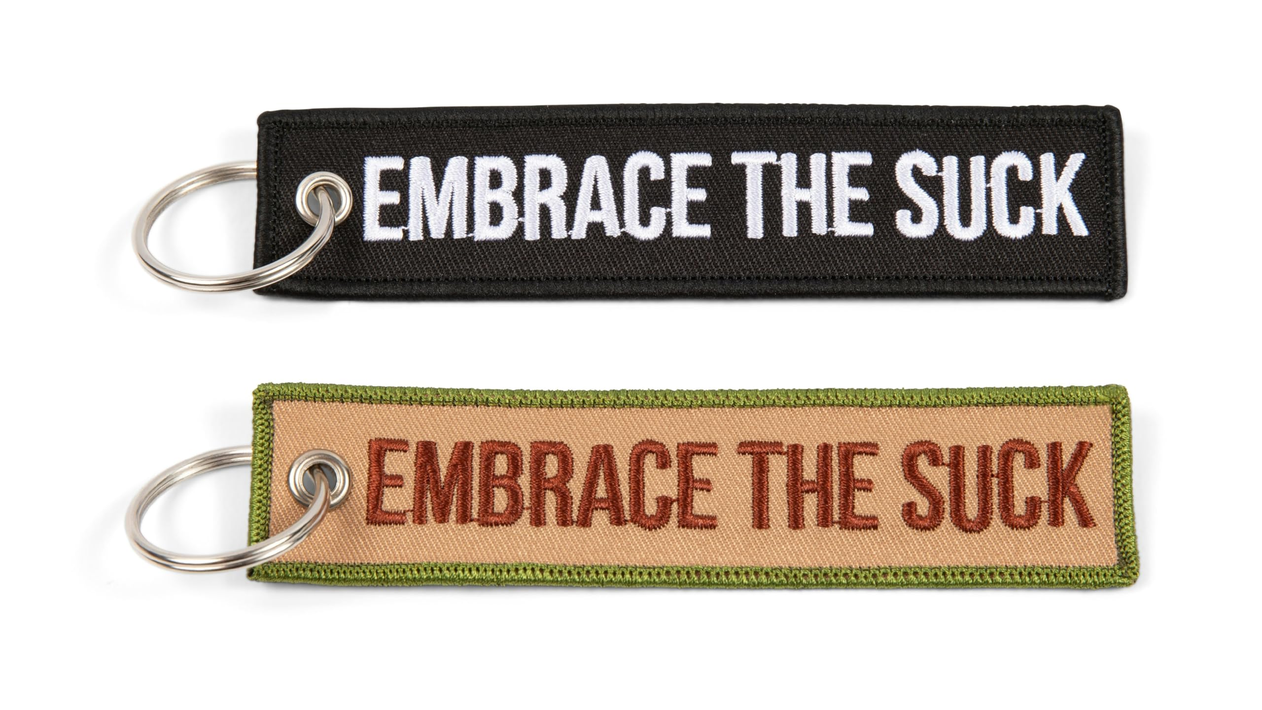 Military Keychain Tag with Key Ring and Carabiner - Keys, Cars, Motorcycles, Backpacks, Luggage, Gifts - EDC