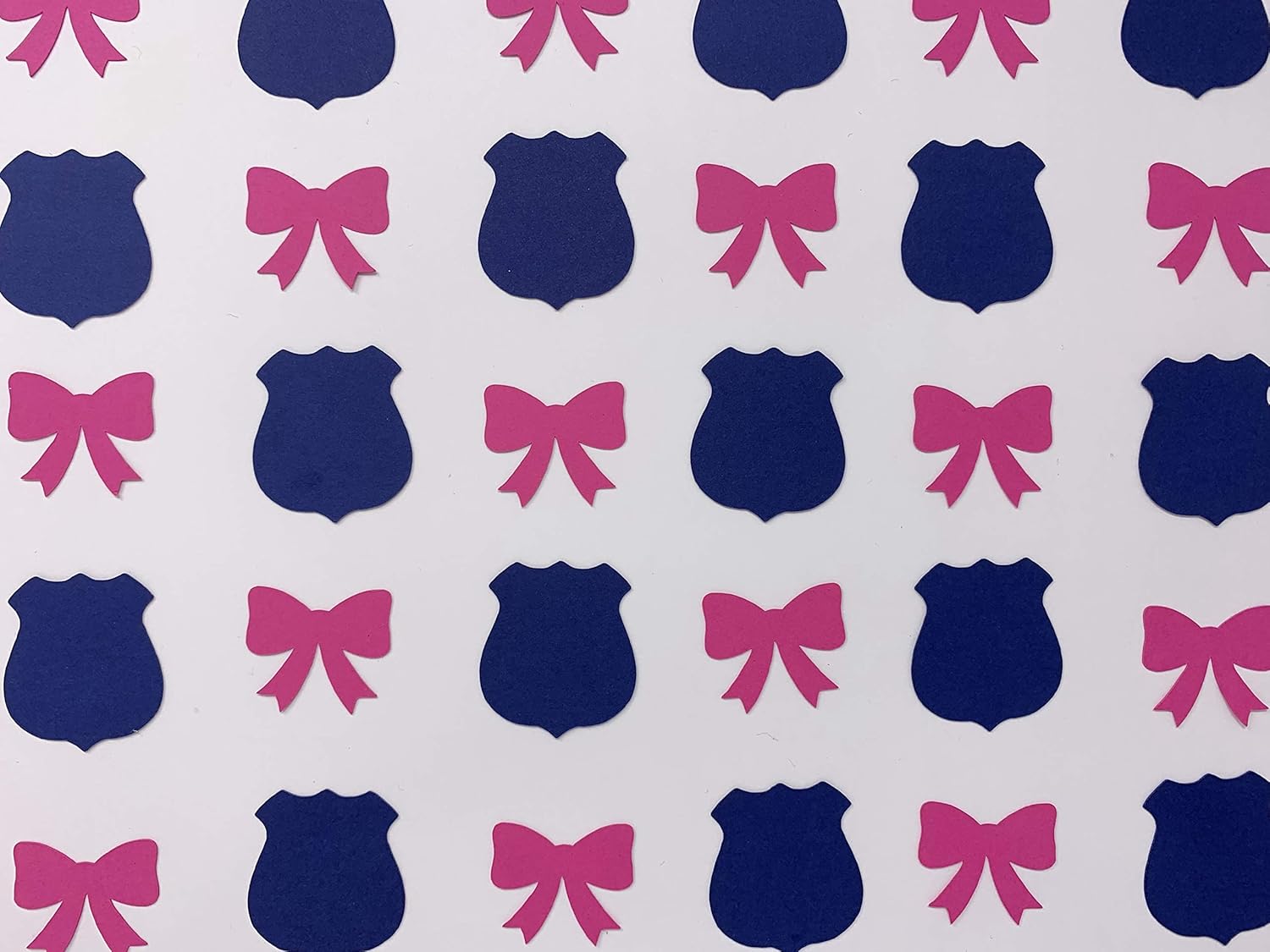 Badges or Bows Confetti Badges or Bows Gender Reveal