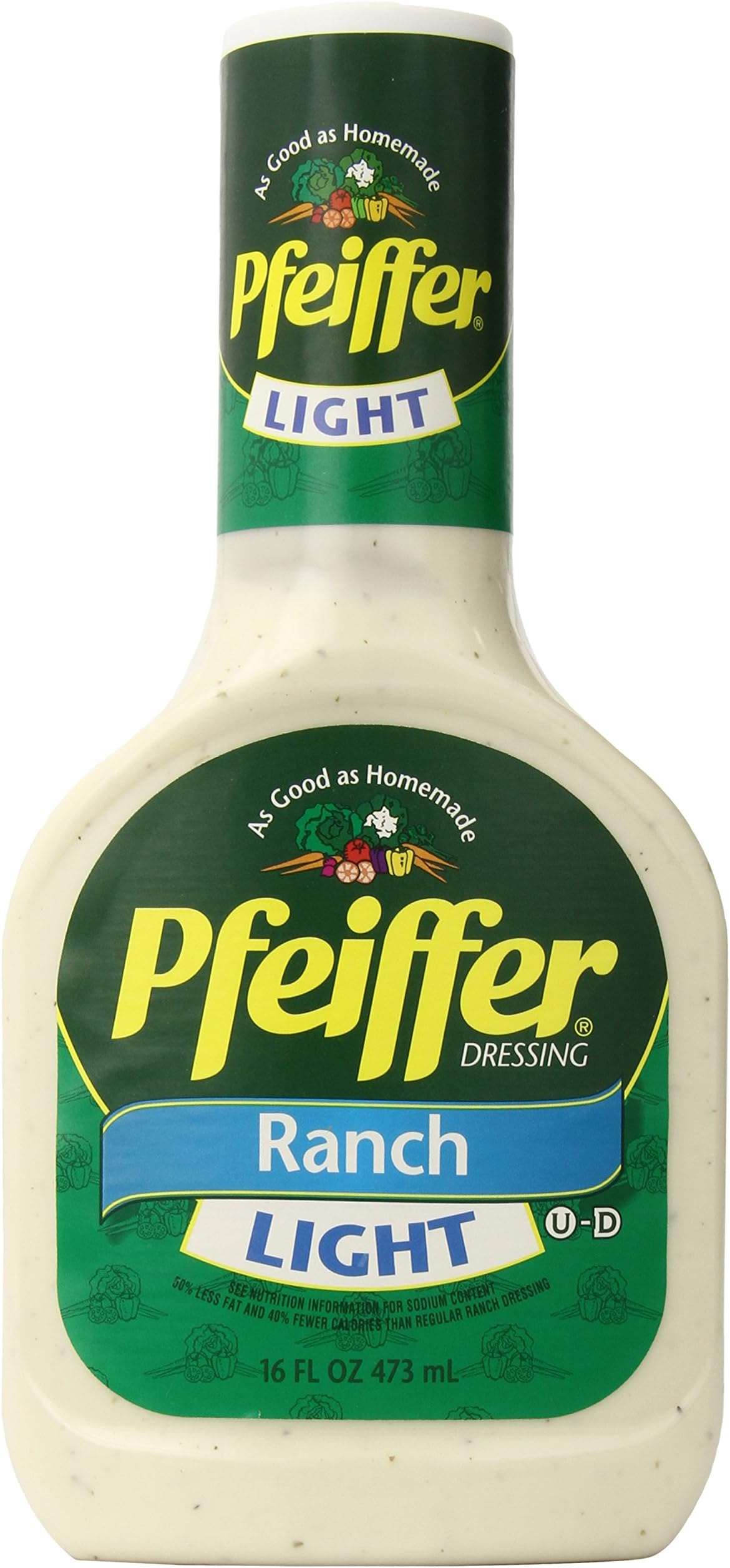 Pfeiffer Dressing, Light Ranch, 16-Ounce Bottles (Pack of 6)