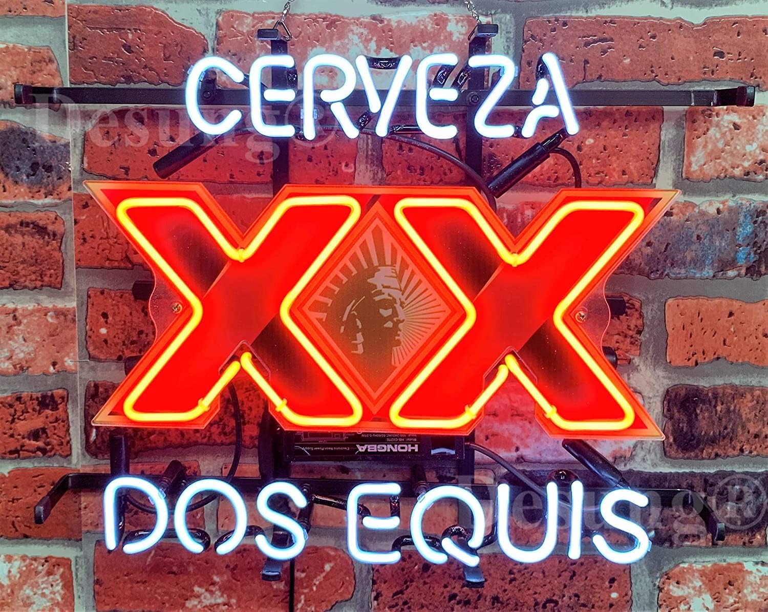 Neon Signs 24"x20" Cerveza XX Dos Equis Neon Sign (Various Sizes) Beer Bar Pub Man Cave Business Glass Neon Lamp Light DB04