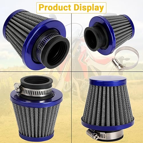 Vista 7 de HIAORS Filtro de aire de 1.378 in compatible con Motovox MVX70 MVX70CC MVX110 Mini Dirt Bike 50cc 70cc 80cc 90cc 110cc 125cc Taotao Sunl Baja Roketa