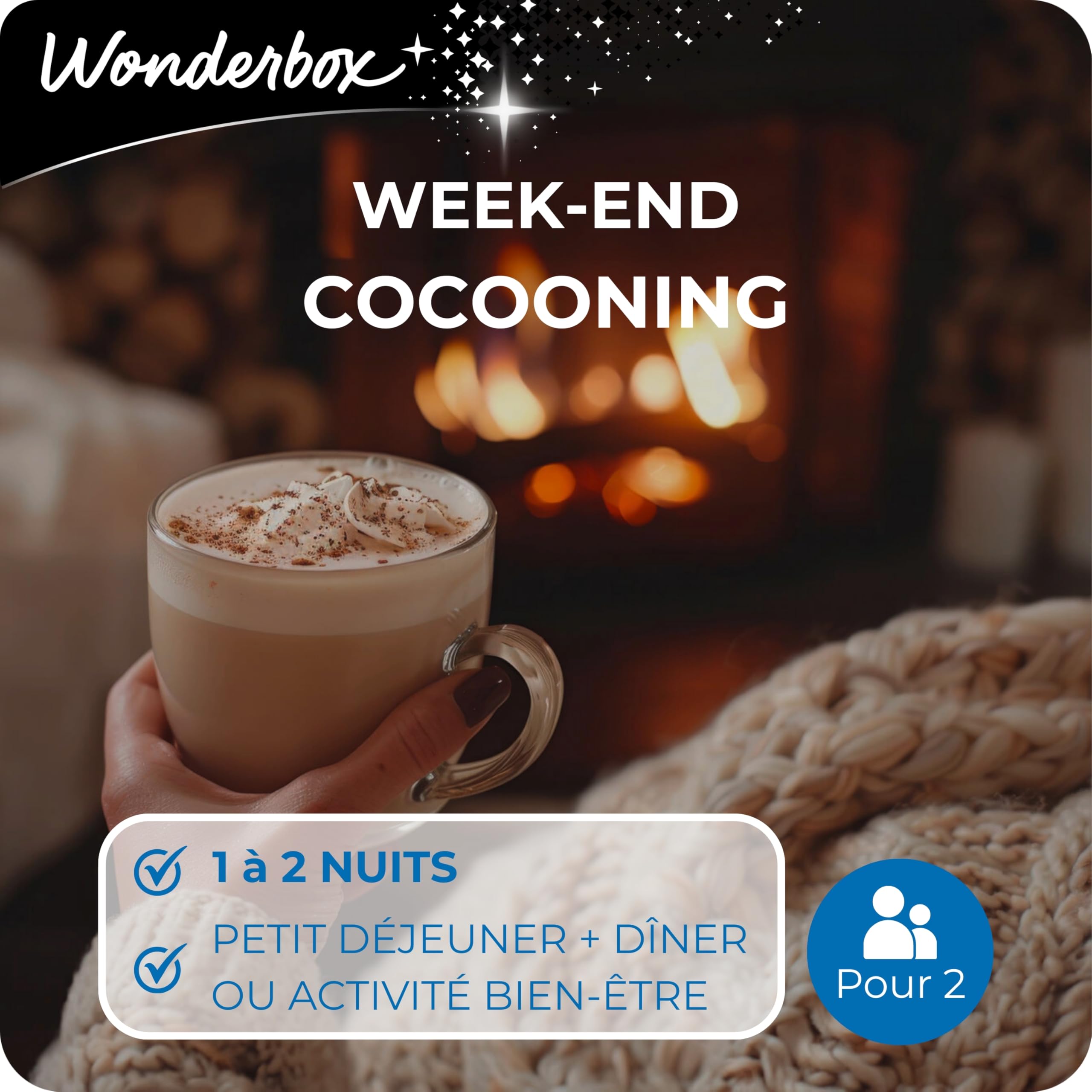 Wonderbox - Week-End Cocooning - Coffret Cadeau - Idée Cadeau Séjours