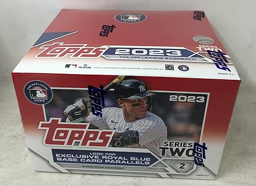 Miniatura 2 de Topps Caja de tarjetas de béisbol serie 2 2023 - 24 paquetes, 384 tarjetas