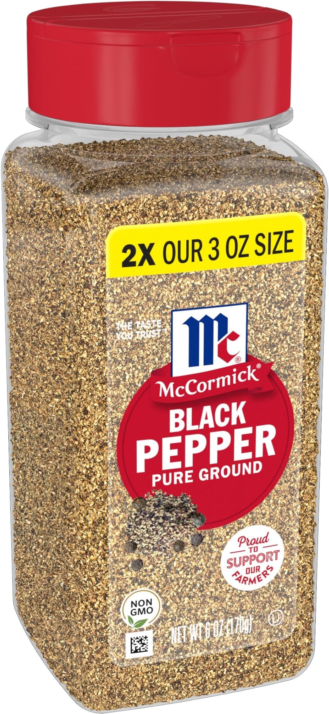 Pure Ground Black Pepper, 6 oz