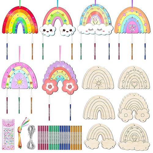 12 Pack Wind Chime Kit for Kids Make Your Own